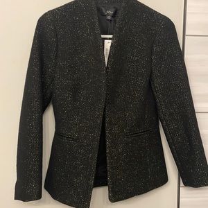 NWT J Crew Black & Gold Blazer